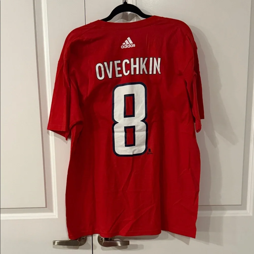 NWT Adidas Red Go-To Tee Washington Capitals Ovechkin Stanley Cup Finals size XL - Picture 10 of 10